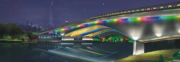 outdoor lighting bridge project