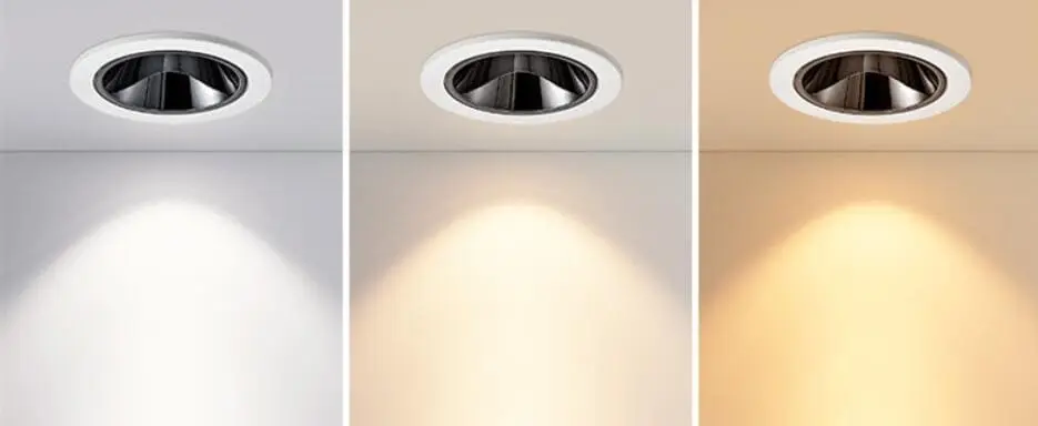 température de couleur du downlight commercial à réglage profond