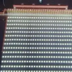 teste de baixa corrente de tira led