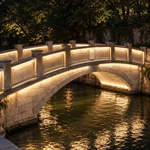 led wall washer for bridge