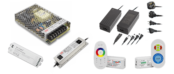 système d'alimentation et de contrôle d'éclairage à bande LED